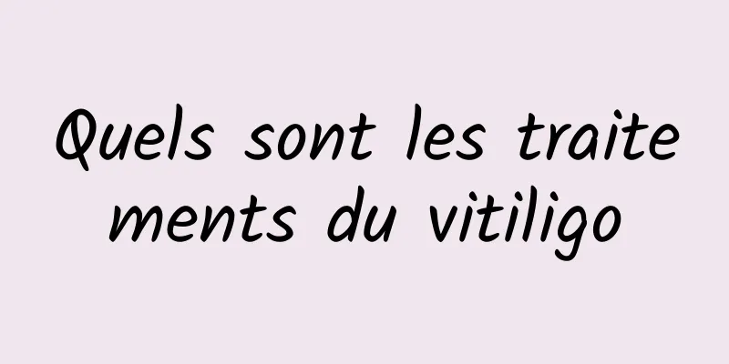 Quels sont les traitements du vitiligo