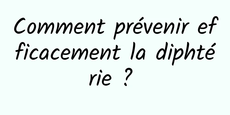 Comment prévenir efficacement la diphtérie ? 