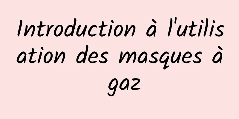 Introduction à l'utilisation des masques à gaz