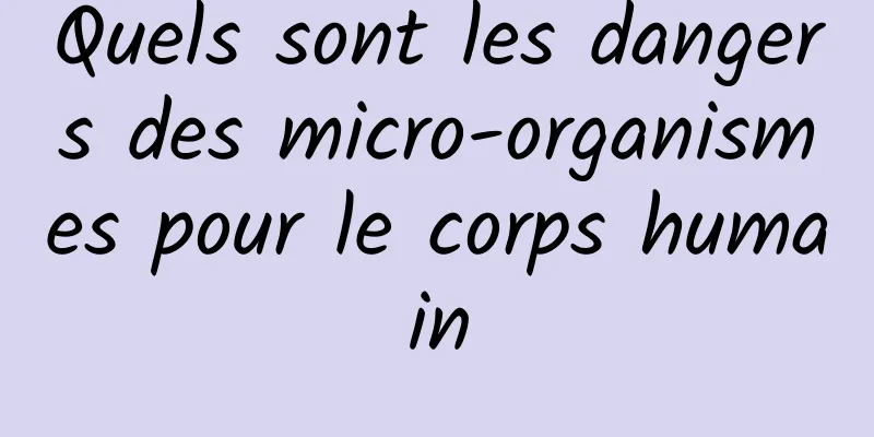 Quels sont les dangers des micro-organismes pour le corps humain