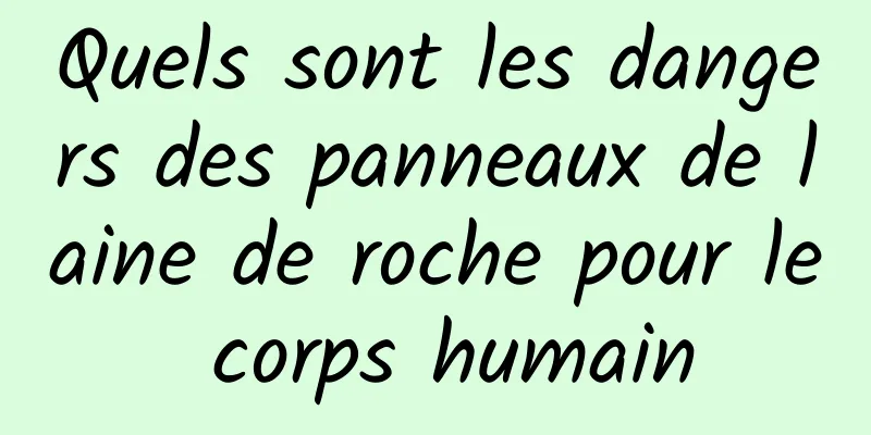 Quels sont les dangers des panneaux de laine de roche pour le corps humain