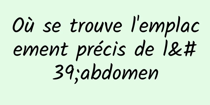 Où se trouve l'emplacement précis de l'abdomen