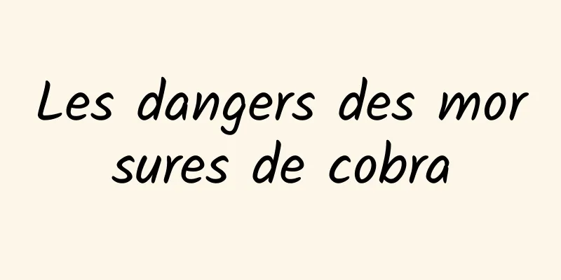 Les dangers des morsures de cobra