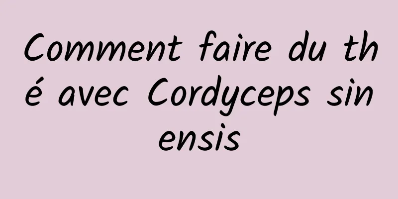 Comment faire du thé avec Cordyceps sinensis