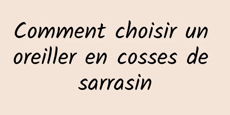 Comment choisir un oreiller en cosses de sarrasin