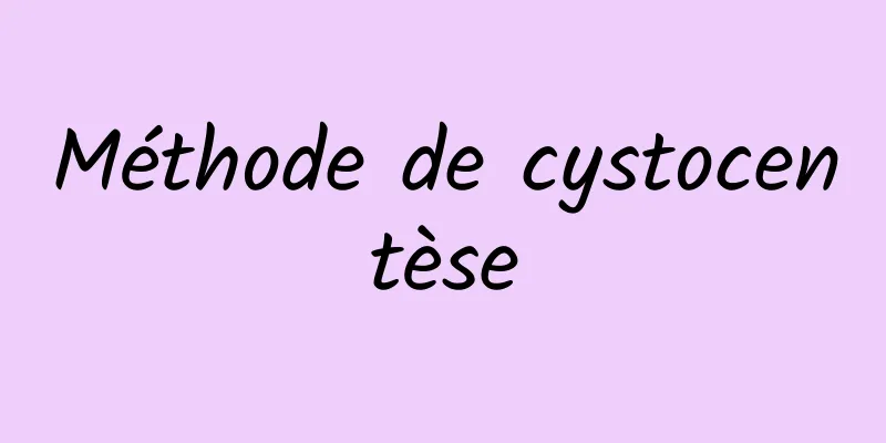 Méthode de cystocentèse