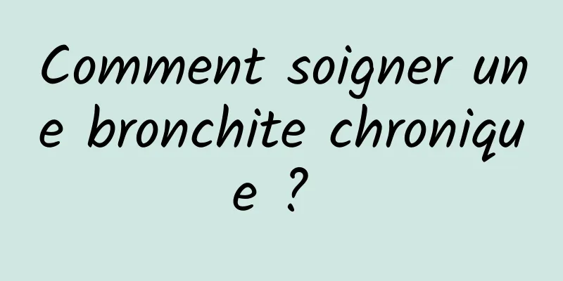 Comment soigner une bronchite chronique ? 