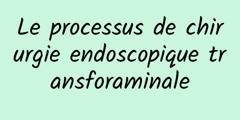 Le processus de chirurgie endoscopique transforaminale