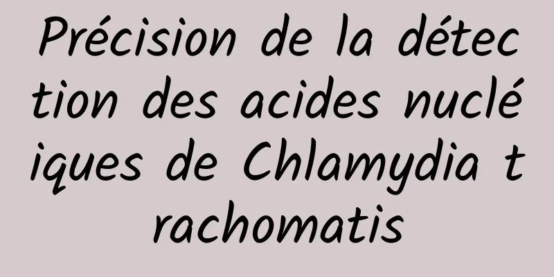 Précision de la détection des acides nucléiques de Chlamydia trachomatis