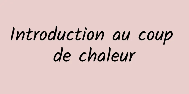 Introduction au coup de chaleur