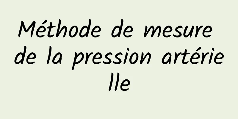 Méthode de mesure de la pression artérielle