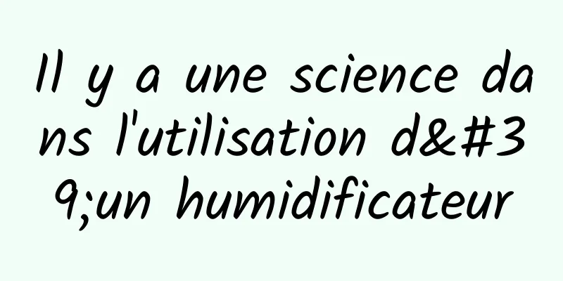 Il y a une science dans l'utilisation d'un humidificateur