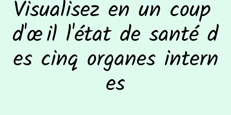 Visualisez en un coup d'œil l'état de santé des cinq organes internes
