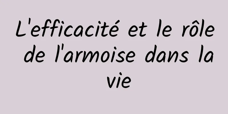 L'efficacité et le rôle de l'armoise dans la vie