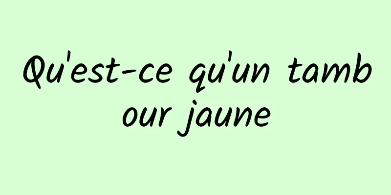 Qu'est-ce qu'un tambour jaune