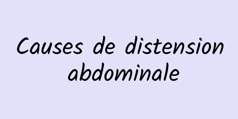 Causes de distension abdominale