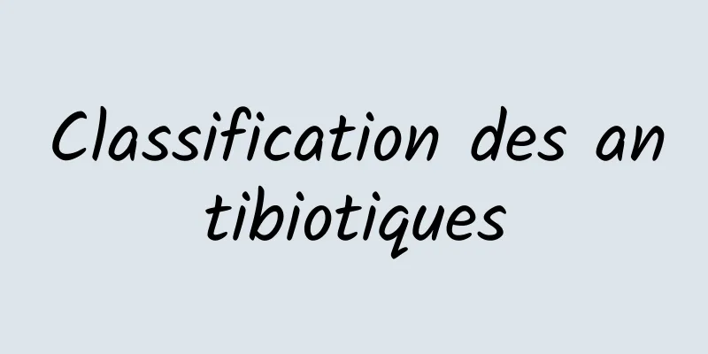 Classification des antibiotiques