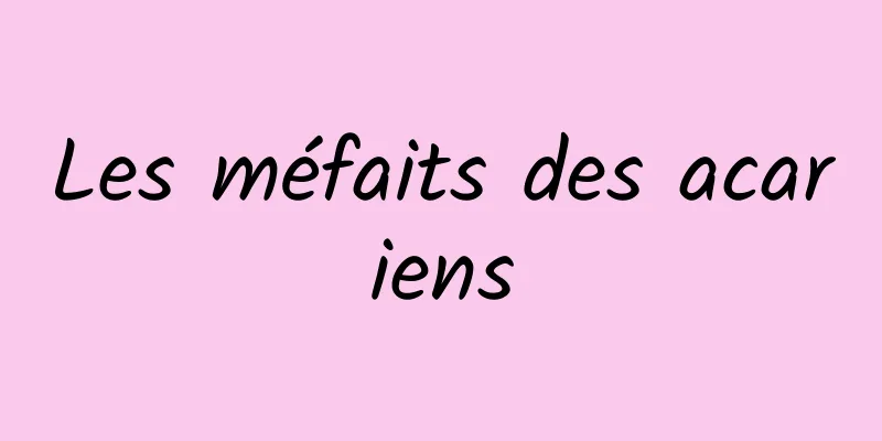 Les méfaits des acariens