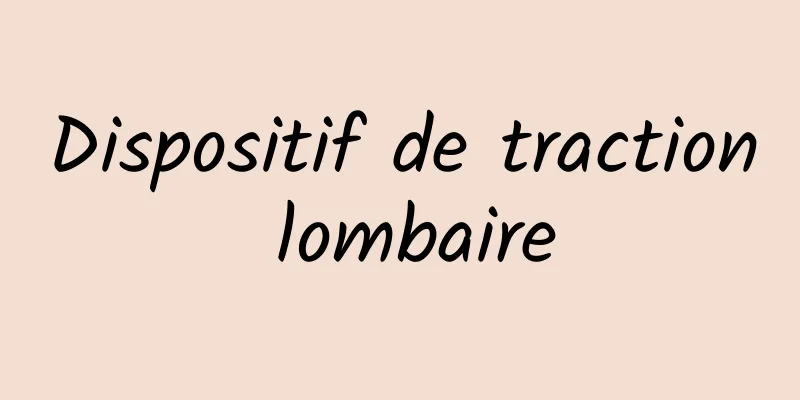 Dispositif de traction lombaire