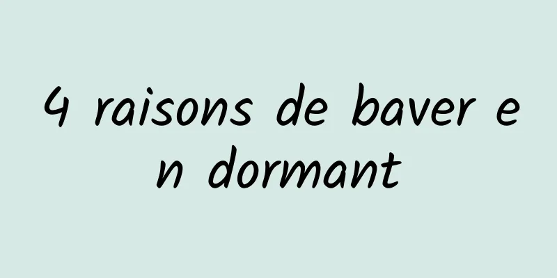 4 raisons de baver en dormant