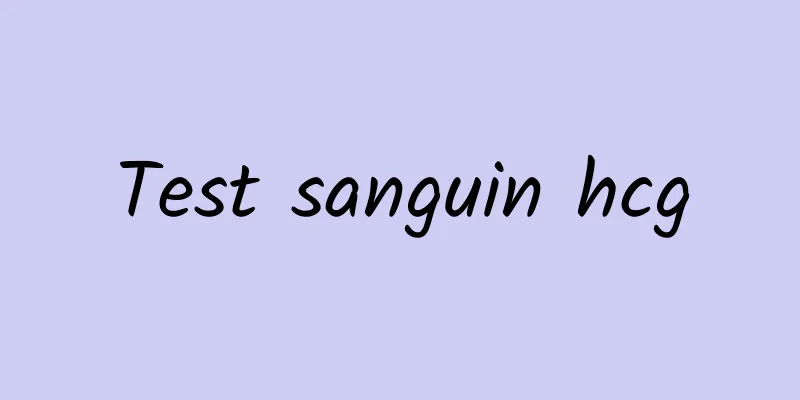 Test sanguin hcg