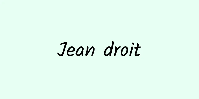 Jean droit