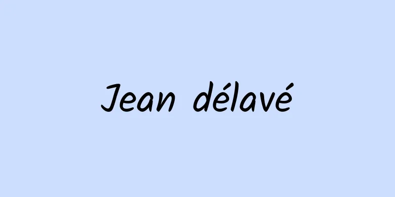 Jean délavé