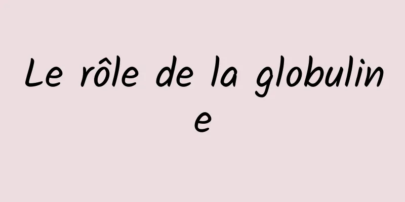 Le rôle de la globuline