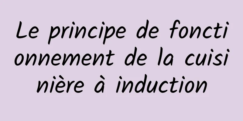 Le principe de fonctionnement de la cuisinière à induction