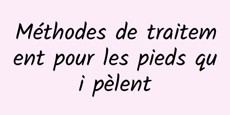 Méthodes de traitement pour les pieds qui pèlent