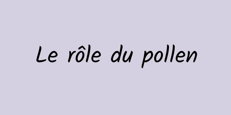 Le rôle du pollen