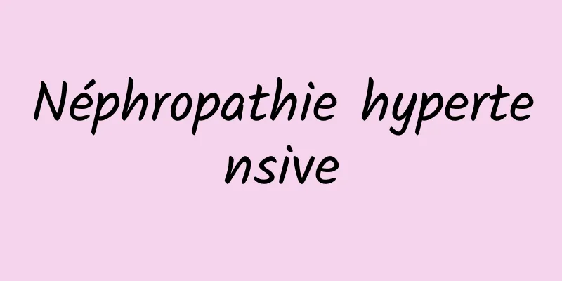 Néphropathie hypertensive