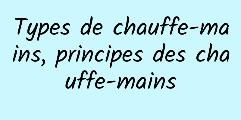 Types de chauffe-mains, principes des chauffe-mains